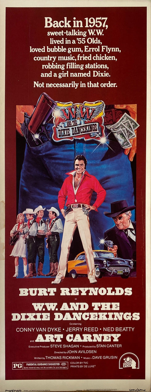 w.w. and the dixie dancekings 1975 insert card